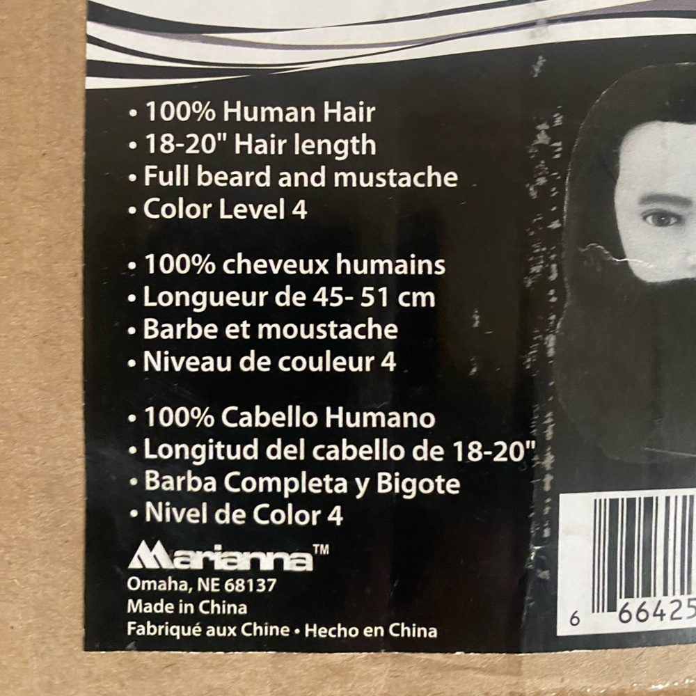 New Mariana Magnum Cosmetology male mannequin head #14108 100% human hair - Picture 3 of 5